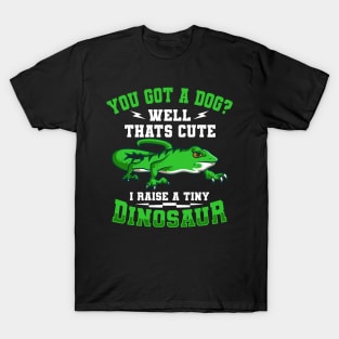 I Raise A Tiny Dinosaur Lizard Gift T-Shirt